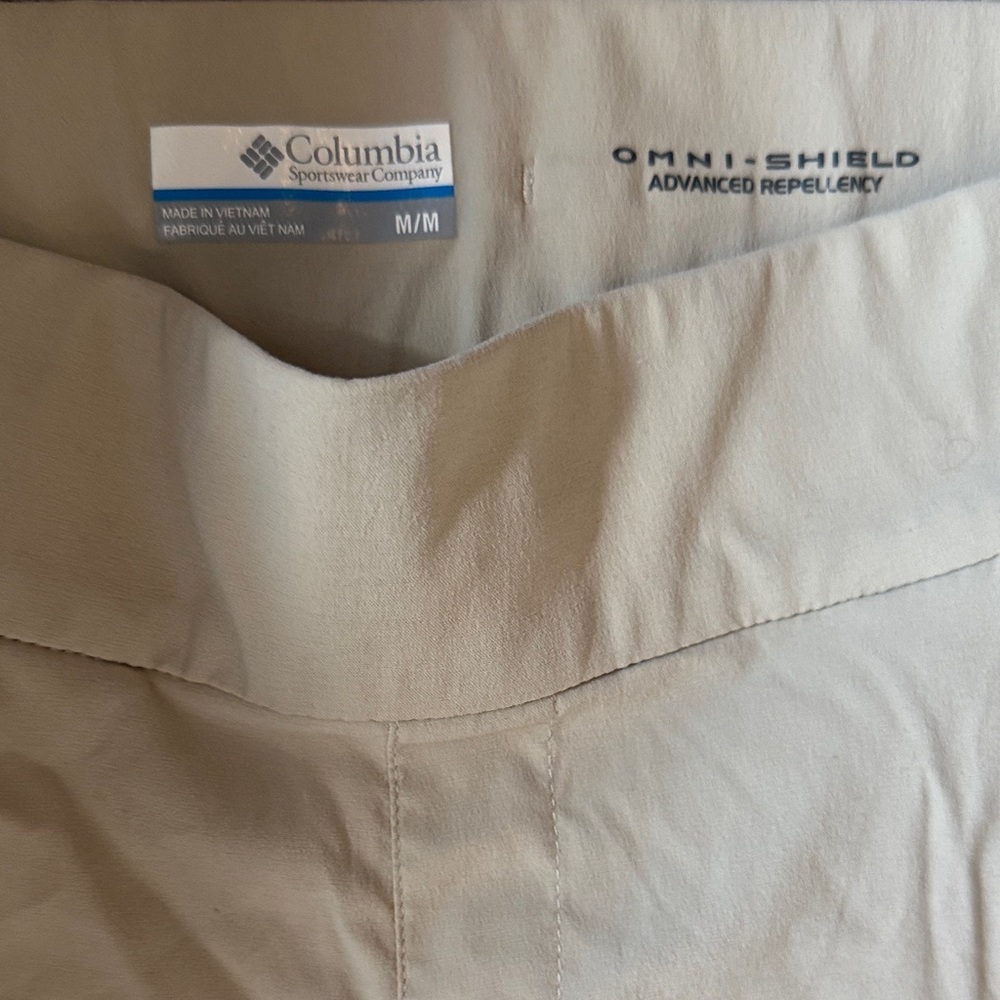Lot x 2 Columbia Tan and green Cato Omni-Shield Pants size 8 - Picture 2 of 9